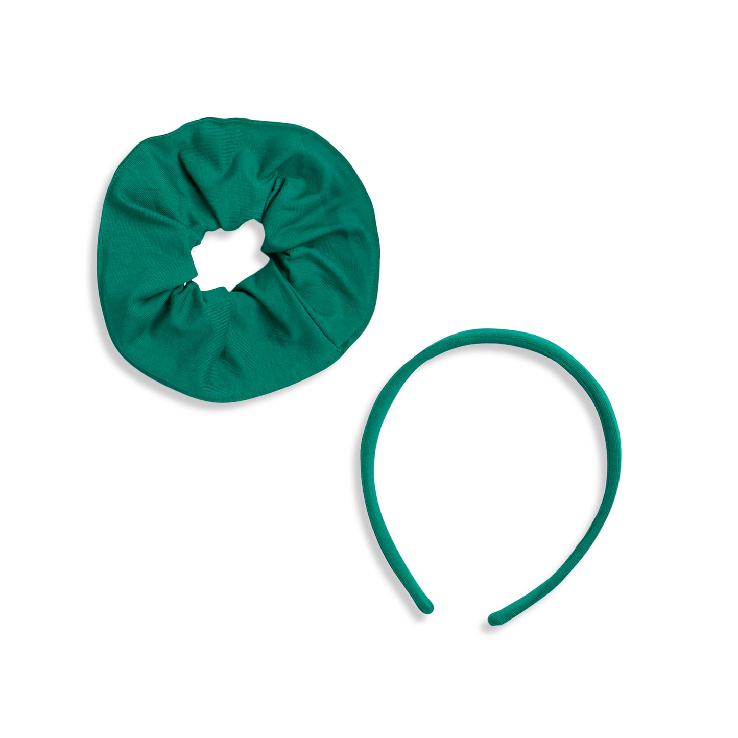Green Louise Twirl | Girls Headband and Scrunchie Set | Girls Matching Set