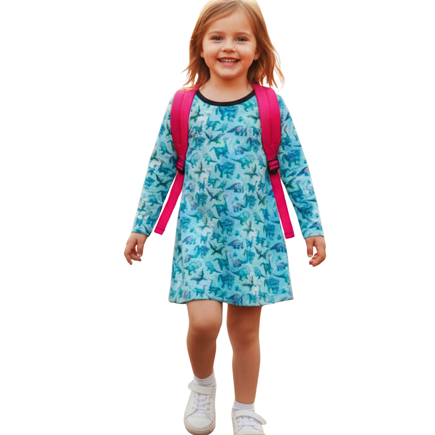 Suzie Dinosaur Dress | Girls Play Dresses | Dinosaur Clothes | Available in 3 colors