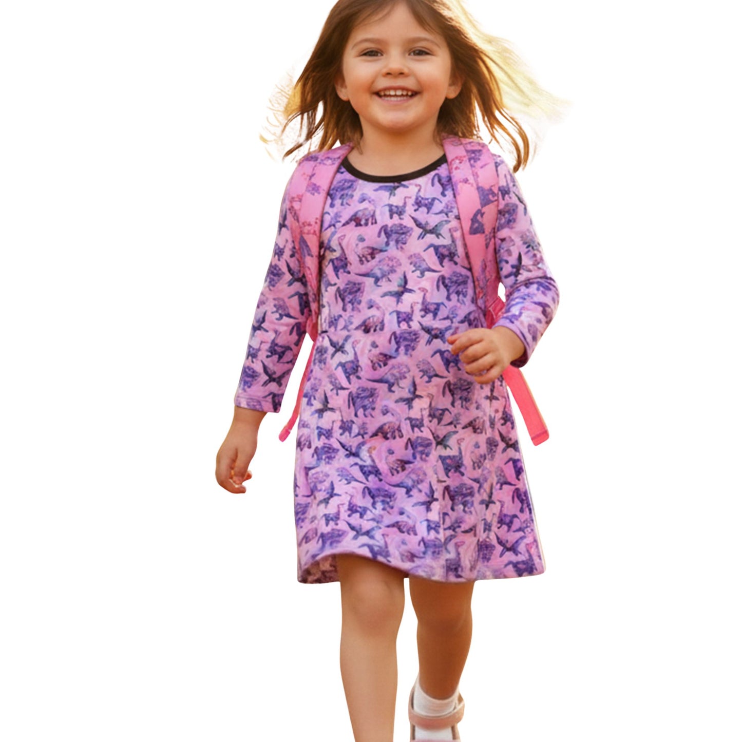 Suzie Dinosaur Dress | Girls Play Dresses | Dinosaur Clothes | Available in 3 colors