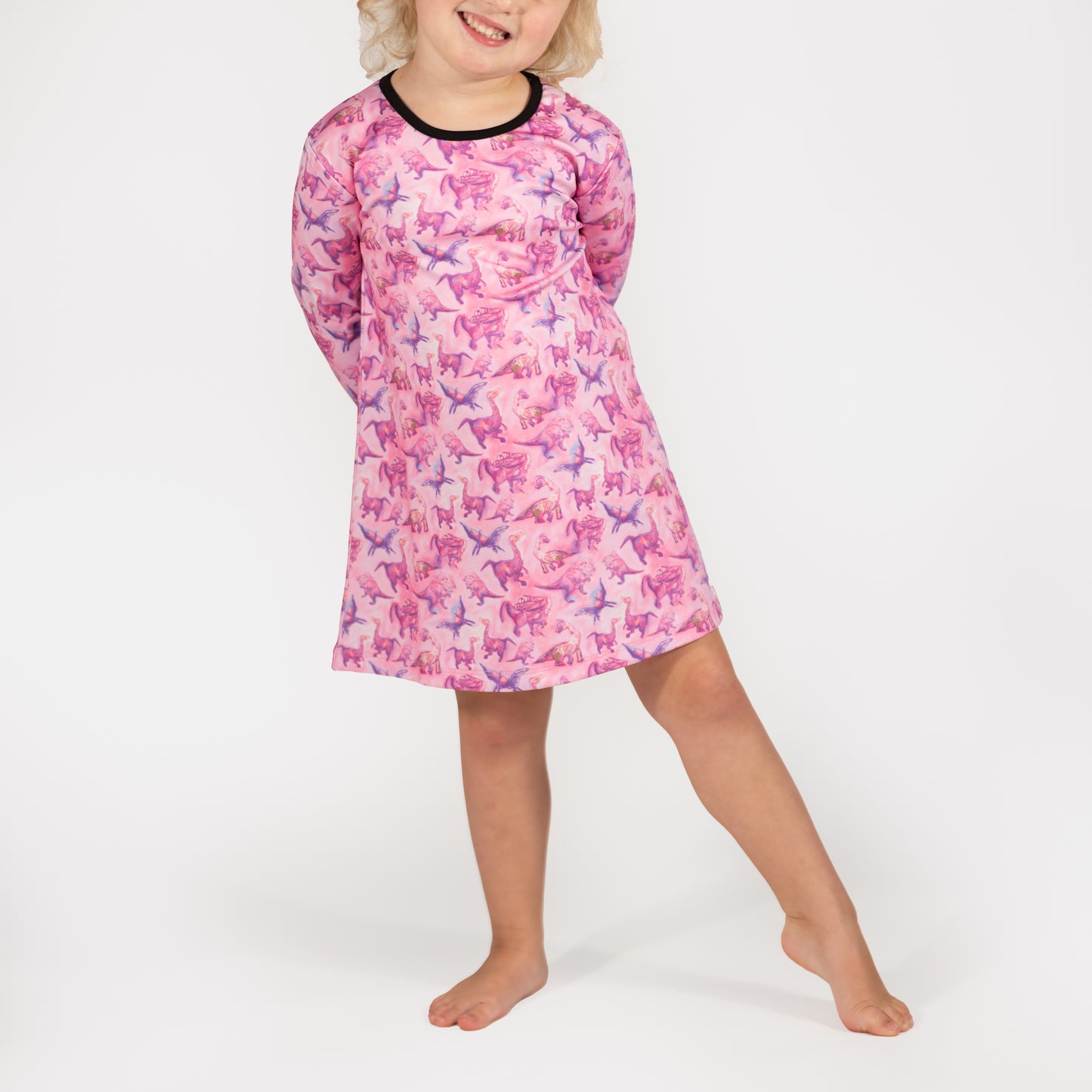 Pink Dinosaur Dress