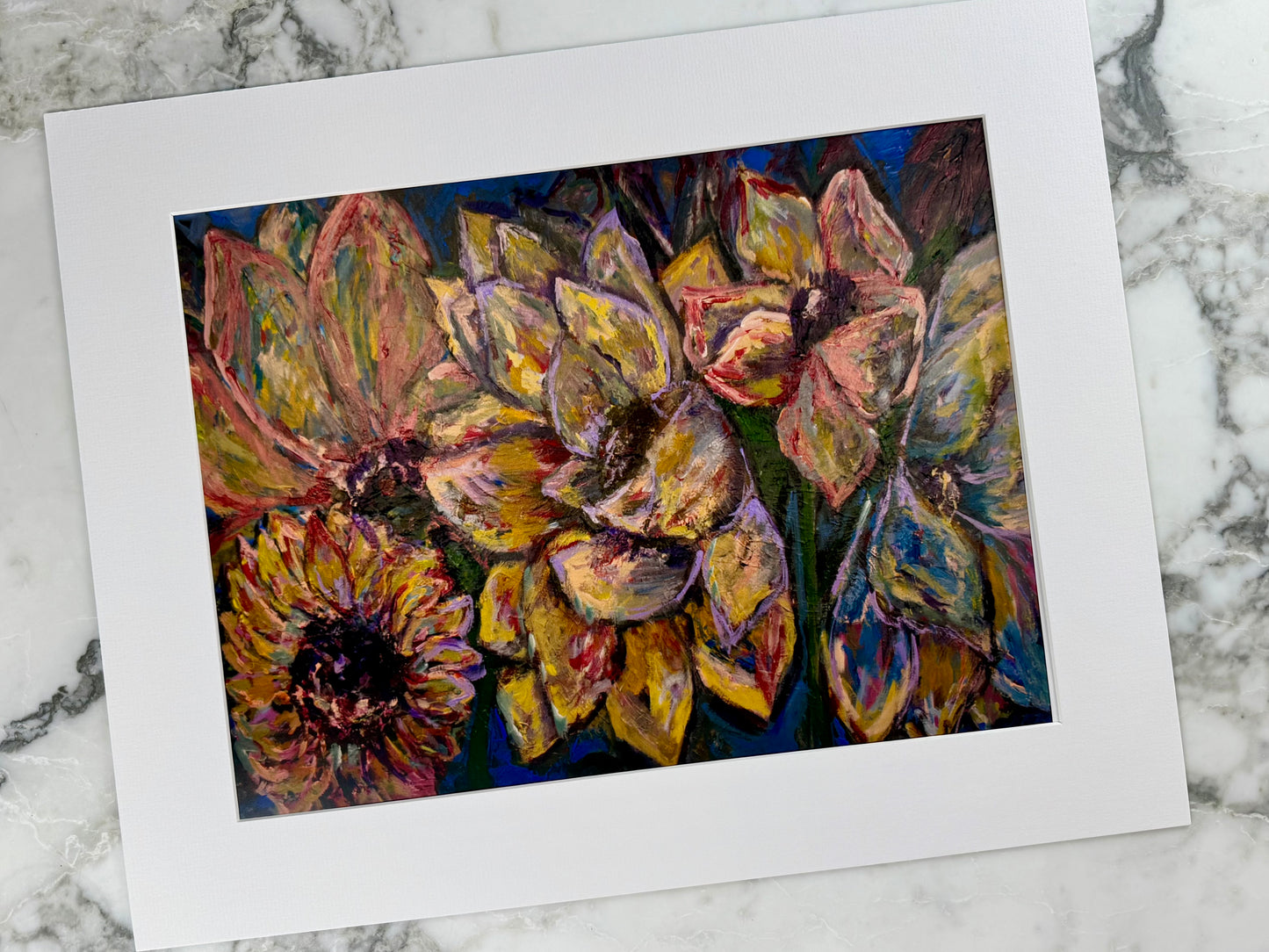 The Pink Picket Fence Hand-Signed Art Print “Over Performing” – 16x20 Matted Wall Art – Fine Art Reproduction from Oil Painting by Kallen