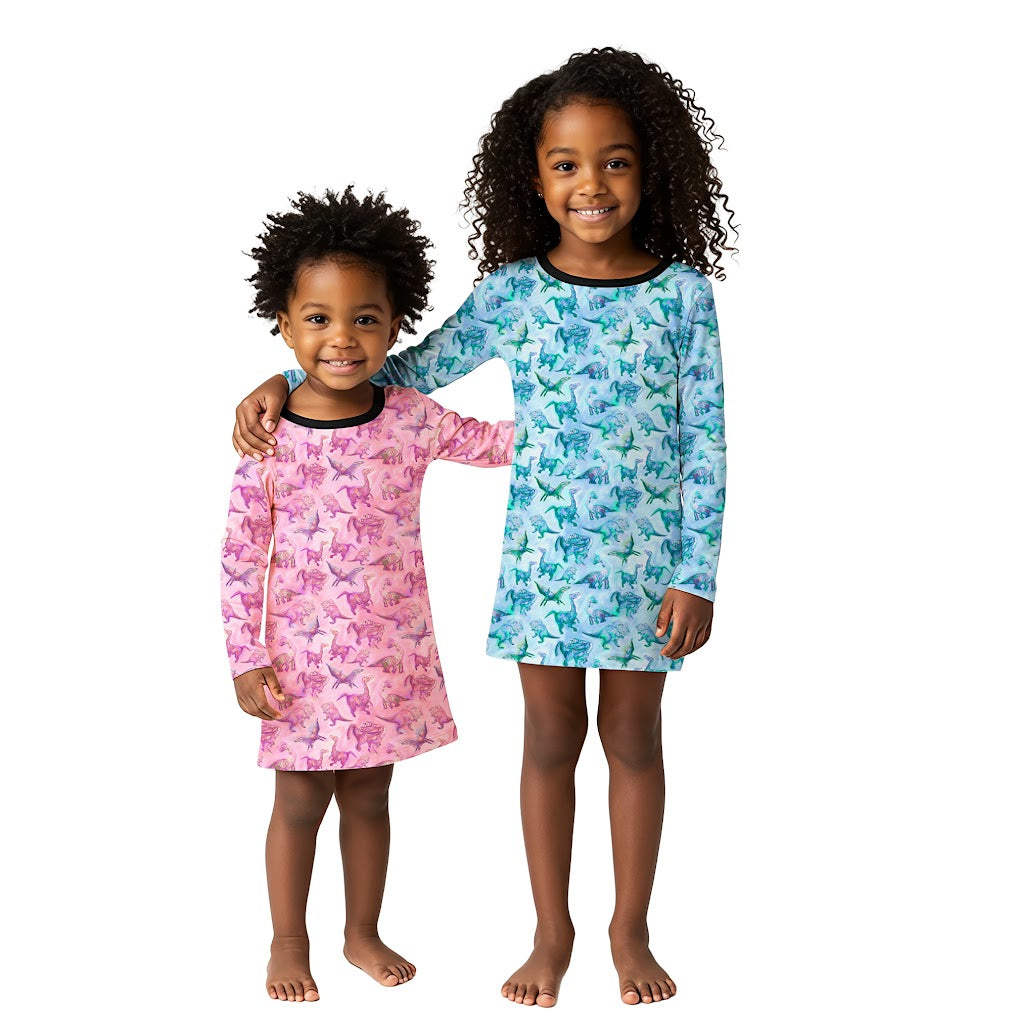 Suzie Dinosaur Dress | Girls Play Dresses | Dinosaur Clothes | Available in 3 colors