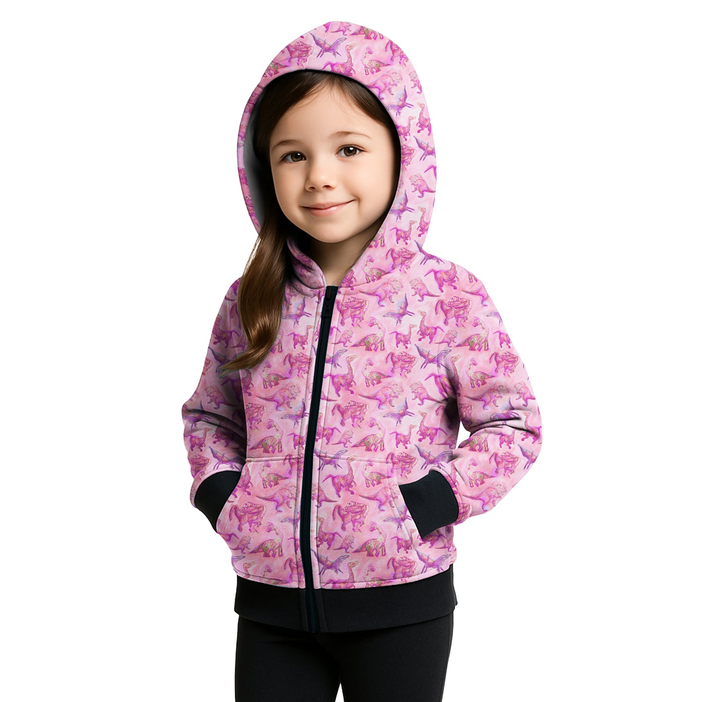 Suzie Dinosaur Hoodie | Girls Playwear | Dinosaur Clothes | Great for Texture-Sensitive Kids | Available in 3 Colors