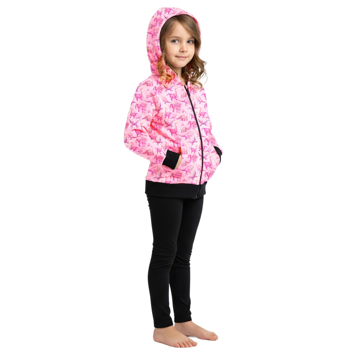 Suzie Dinosaur Hoodie | Girls Playwear | Dinosaur Clothes | Great for Texture-Sensitive Kids | Available in 3 Colors