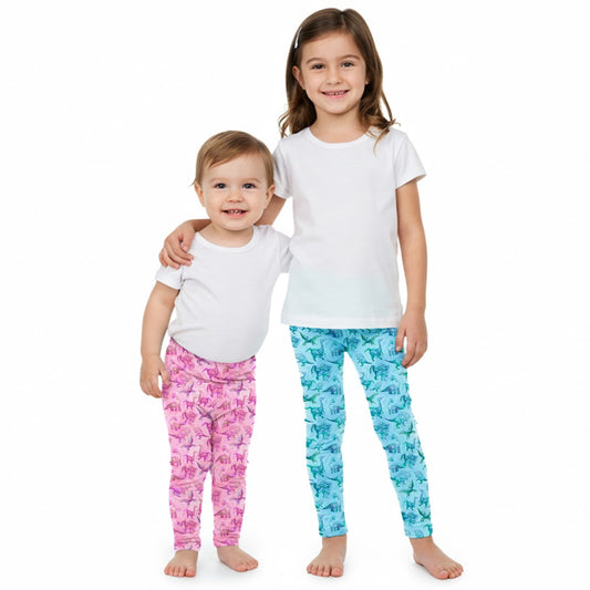 Suzie Dinosaur Leggings | Girls Playwear | Dinosaur Clothes | Best Leggings for Girls | Available in 3 Colors