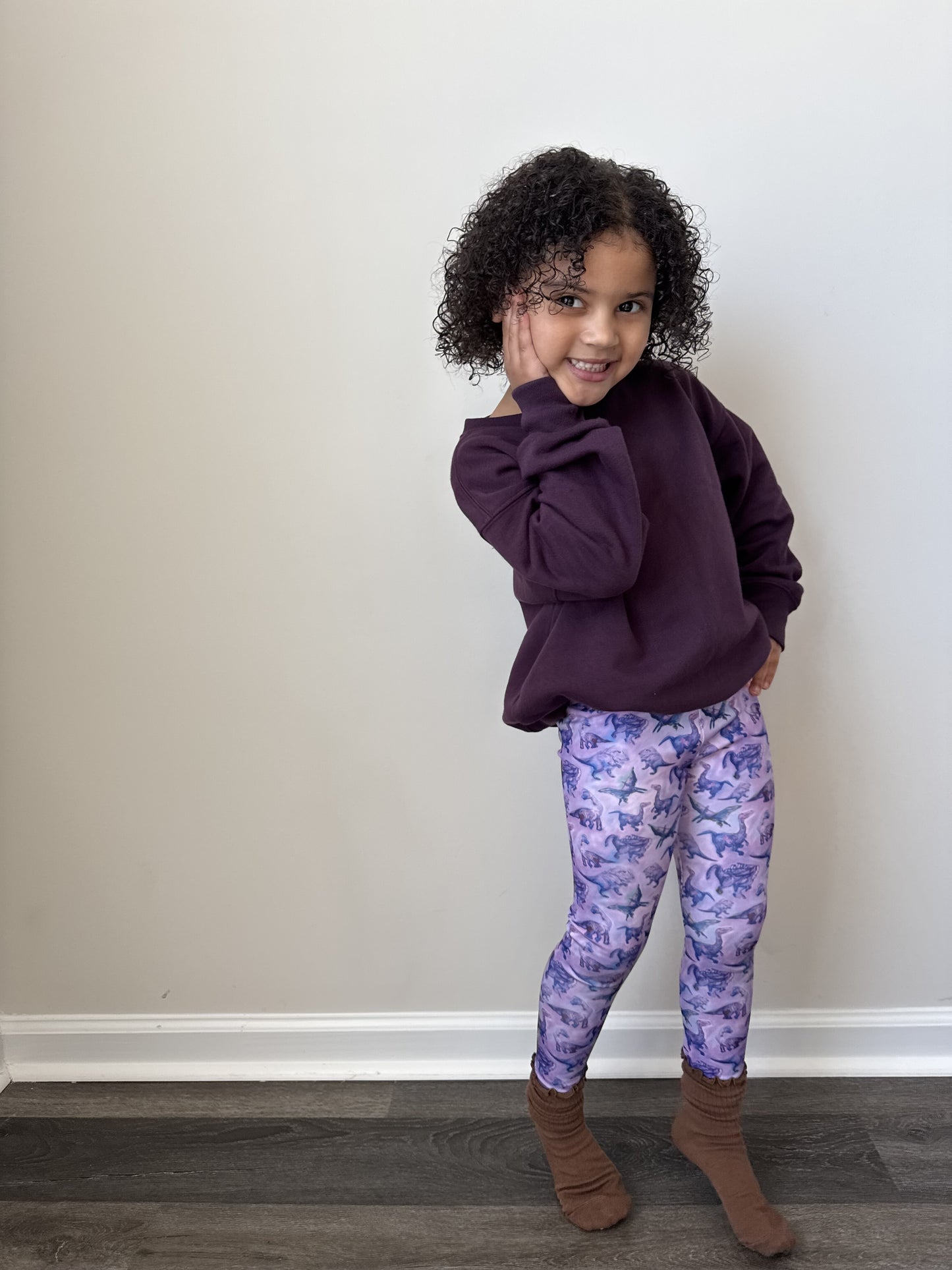 Dinosaur pattern, Super Soft, Stretchy Leggings, Super Soft Leggings, Lighweight Leggings, Leggings