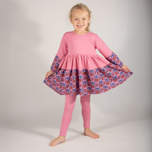 Pink Louise Twirly Girl Dresses | Artsy Dress