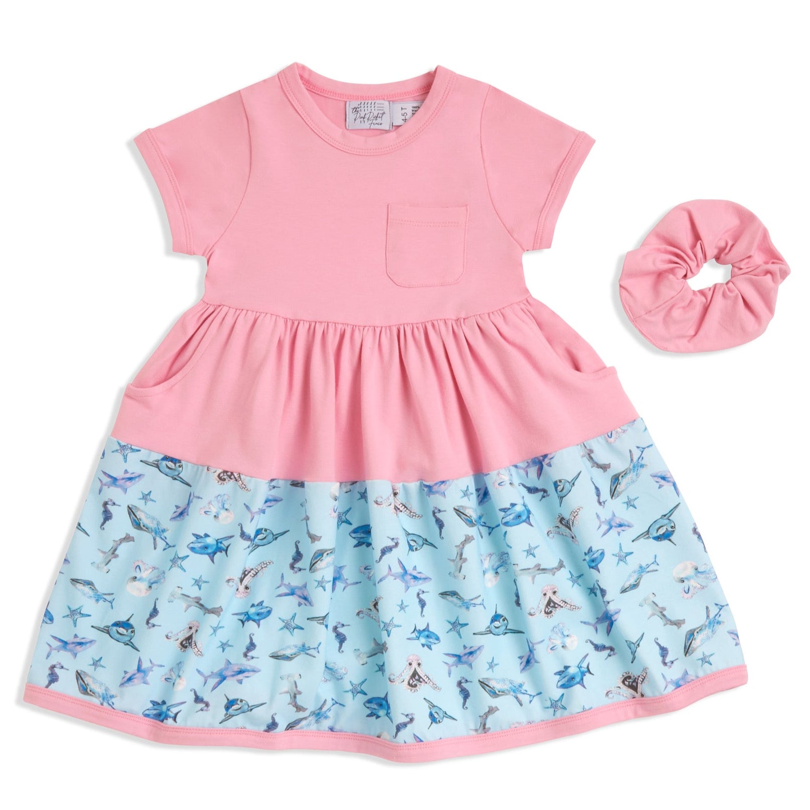 pink shark dress Amazon.com: Pink Shark Pattern Summer Girls Short Sleeve Dress Casual Dresses Beach Sundress for 2-8 Years: Clothing, Shoes & Jewelry