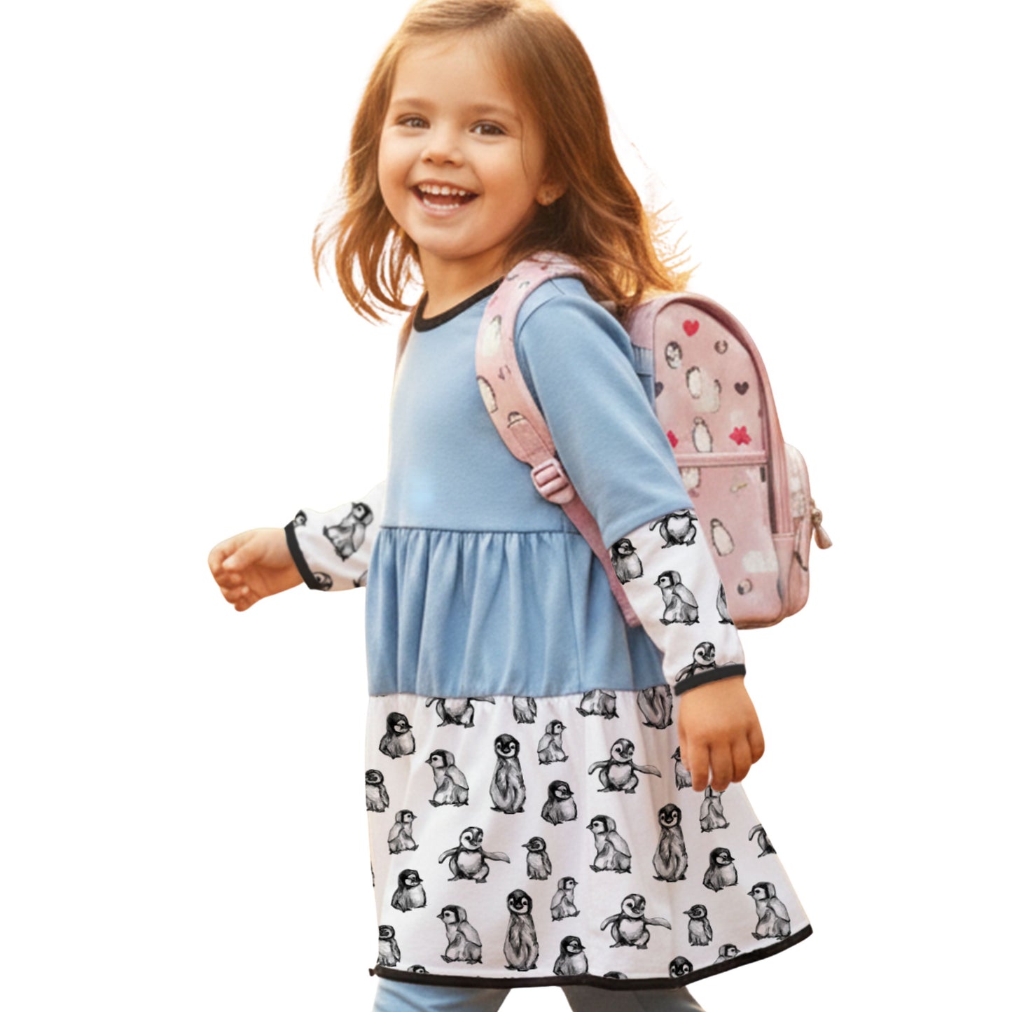 Penny Penguin Twirly Dress | Penguin Dress | Perfect Gift for Girls