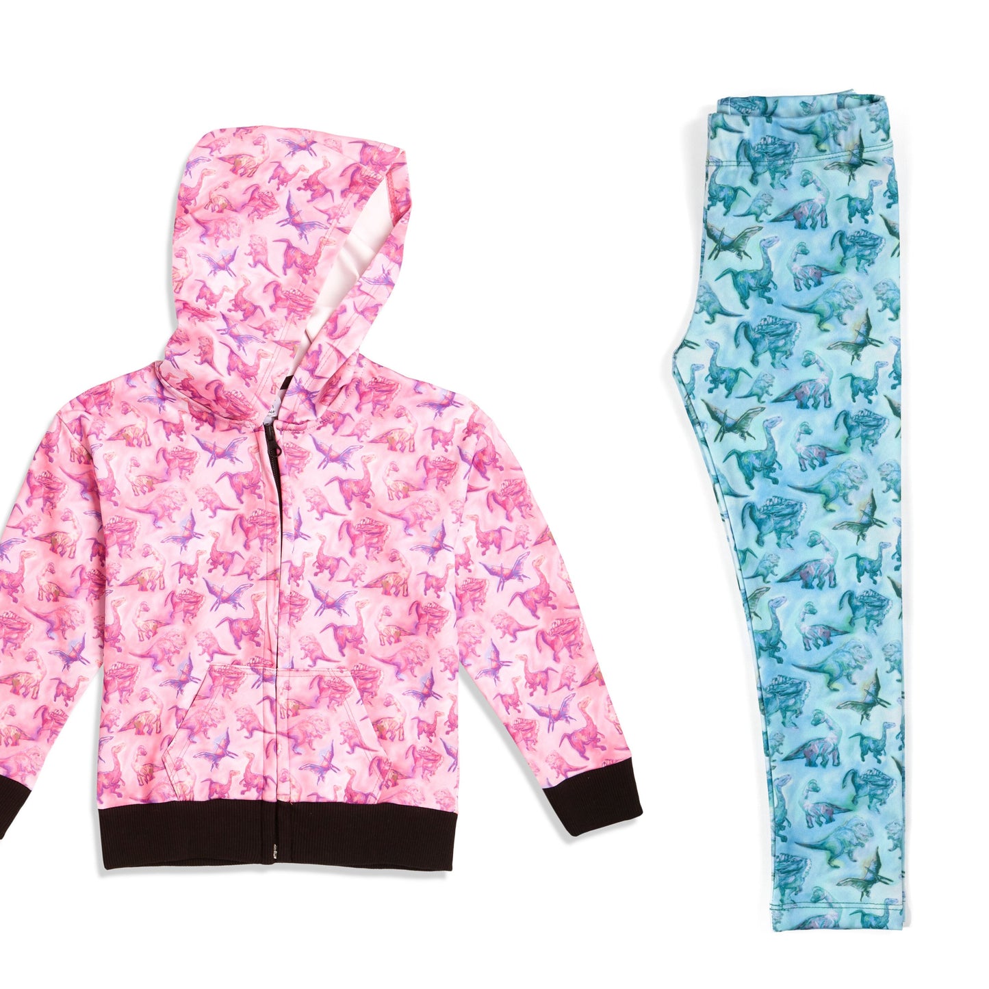 Suzie Dinosaur Hoodie | Girls Playwear | Dinosaur Clothes | Great for Texture-Sensitive Kids | Available in 3 Colors